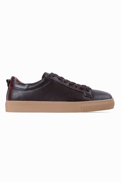 Lal Shoes & Bags Ανδρικά παπούτσια Kevin από γνήσιο δέρμα με κορδόνια casual-καφέ