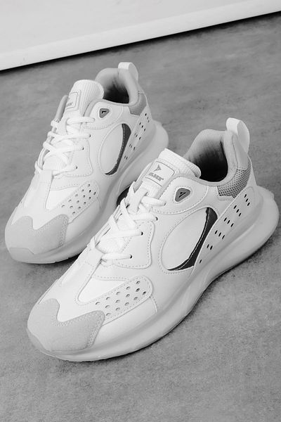 Lal Shoes & Bags Pantofi sport cu talpă transparentă multicoloră unisex Sharon-alb
