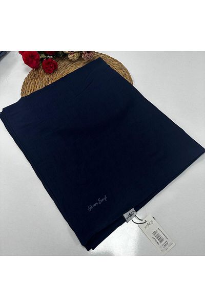 HAREM SCARF Βαμβακερό σάλι Navy Blue Harem Nilda - HFN0102