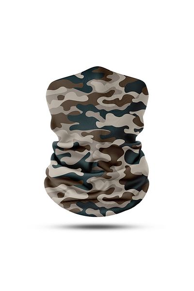Vexo Cream Colored Bandana - Camouflage Design