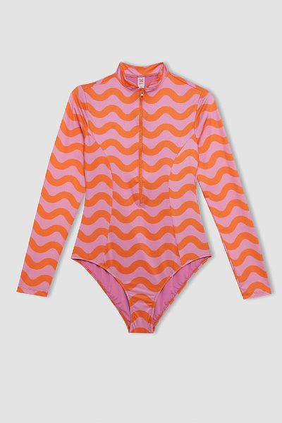DeFacto Modell D1071axns - Bedruckter Surf-Badeanzug mit normaler Passform „Fall In Love“