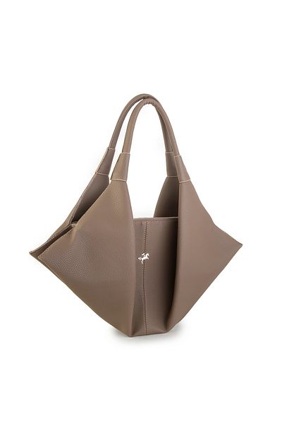 Nas Bag Geantă de umăr Nas cu garnitură din piele de căprioară
