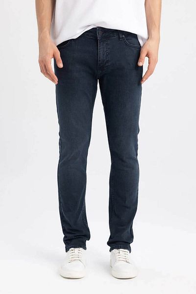 DeFacto Pedro Slim Fit Skinny Fit Κανονική μέση στενό τζιν παντελόνι R8791az23sp