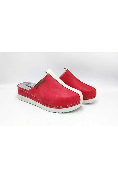 DR KLOMPA Women's Slippers Ms312 Red Mikanos Orthopedic Sabo Slippers