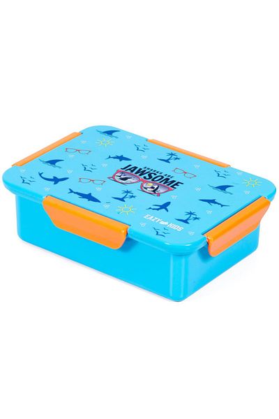 Eazy Kids Jawsome Shark 1 / 2 / 3 / 4 Compartment Convertible Bento Lunch Box - Pink