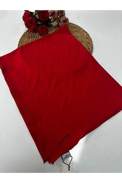 HAREM SCARF Κόκκινο ασιατικό βαμβακερό σάλι Harem - HFA0119