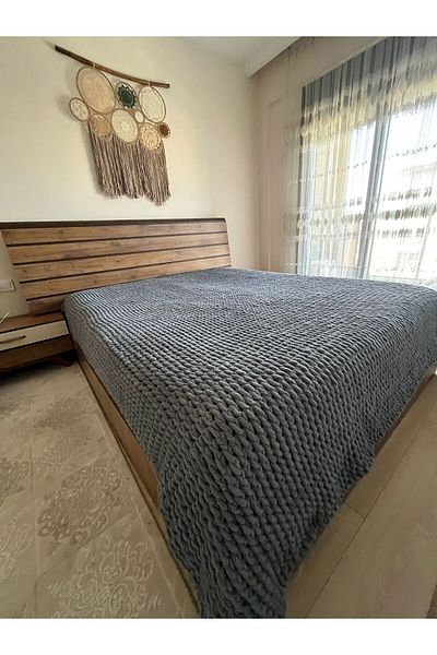 Alize Puffy 220X200 cm Double Twist Patterned Blanket