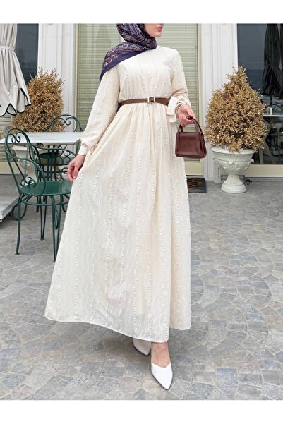 HİJABAYA فستان بأربطة مع خصر مطاطي