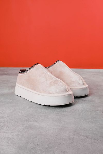 Lal Shoes & Bags Answar Γυναικείες μπότες με χοντρή σόλα με γούνινη ρίγα με λεπτομέρεια Biley Size Boots-Cream