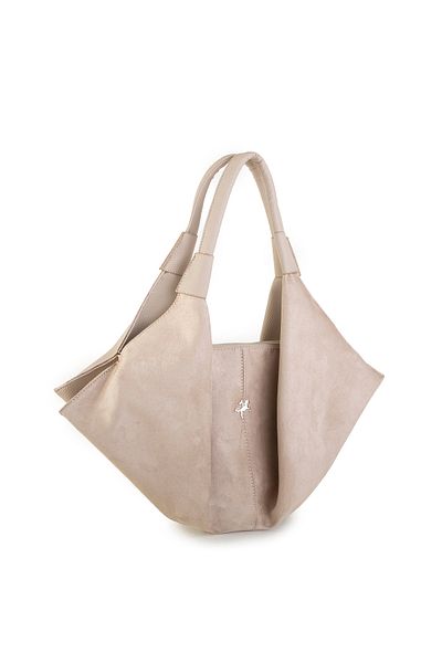 Nas Bag Geantă de umăr Nas cu garnitură din piele de căprioară