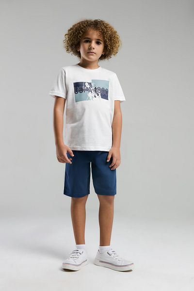 U.S. Polo Assn. Πόλο Ασν. Λεπτομέρειες εικόνας με άδεια αγοριού Κάτω επάνω σετ