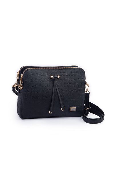 Nas Bag Geantă crossbody cu mai multe compartimente din seria Premium pentru femei (LĂȚime: 24 CM X DIMENSIUNE: 19 CM)
