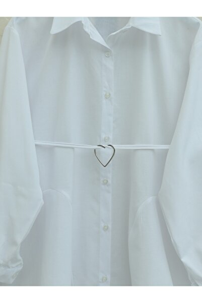 HİJABAYA Poplin Tunic - Buttoned and Piece Fabric