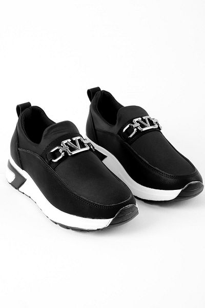 Lal Shoes & Bags Pantofi casual Ripon pentru femei Diver din țesătură și cataramă - negru