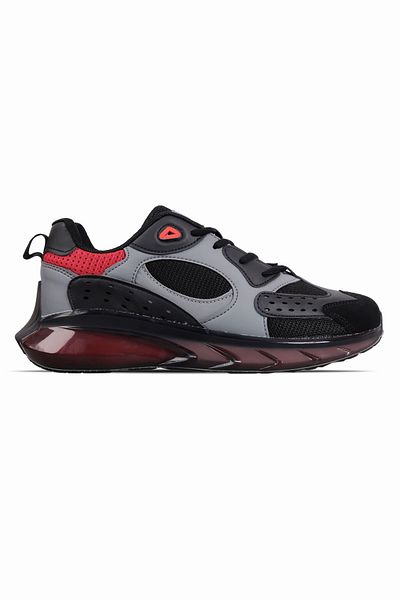 Lal Shoes & Bags Sharon Unisex Multi-Colored Transparent Sole Sneakers-Black