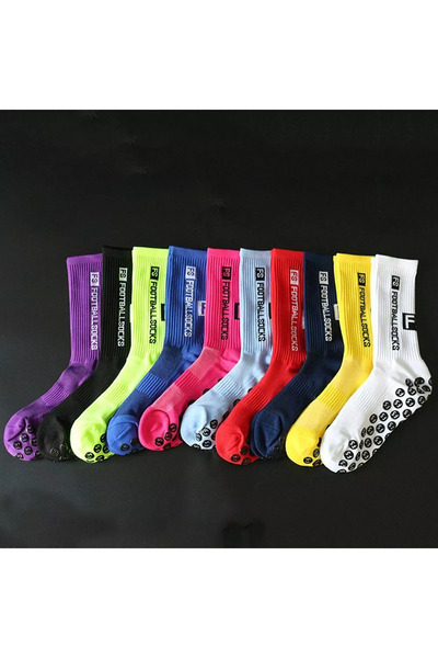 GAZELMANYA 3 Κάλτσες ποδοσφαίρου - Αντιολισθητικές, Σόλα από σιλικόνη, Πετσέτα από καουτσούκ, Αθλητικές κολάν χωρίς ραφές για αγώνες