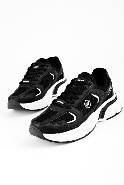 Lal Shoes & Bags Ikaros ženske sportske cipele sa mrežastim detaljima - crne