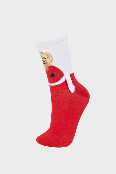 DeFacto Damen Magnetische Baumwolle Spaß Socken F1471axns