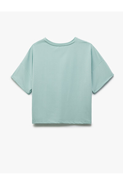 Koton Slogan Printed Short Sleeve Crew Neck Casual Fit Sports T-Shirt