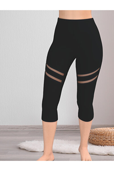 Ladytime Κομψό και άνετο γυναικείο καλσόν Κάπρι με λεπτομέρειες από σιφόν – 5100