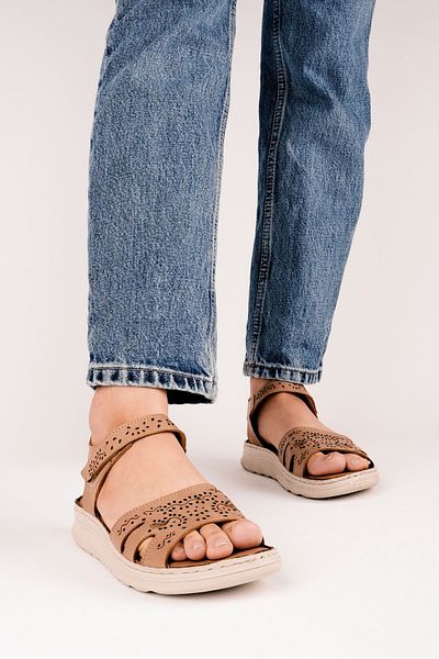 Lal Shoes & Bags Sandale de damă din piele naturală Honest Laser Cut-K.VIZON