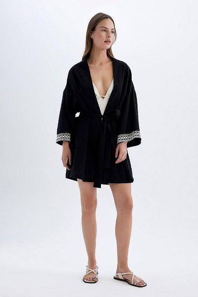 DeFacto Kimono aus Baumwolle mit normaler Passform - D2746axns