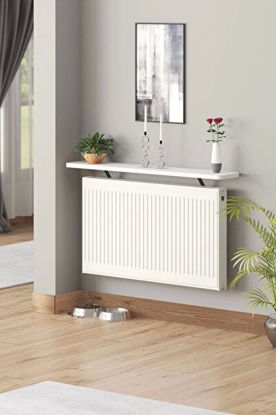 Pinhal Home Oval Kenar 60cm Beyaz Petek Üstü Uçan Raf Dresuar