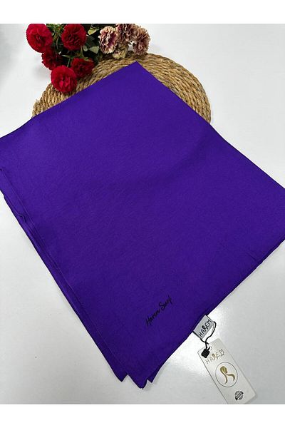 HAREM SCARF Μωβ Μεταξένιο Σάλι Χαρέμι ​​Voile - HVH0221