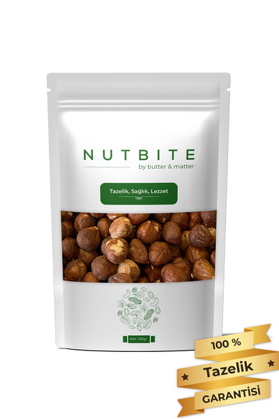 NUTBITE Çiğ Fındık İçi 100gr - Taptaze Yeni Mahsül - Sağlıklı Doğal Atıştırmalık