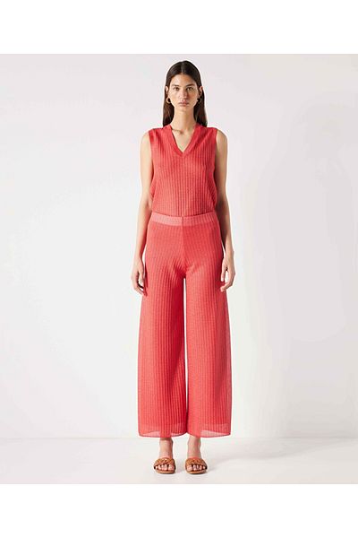 İpekyol Strukturierte, bequem geschnittene Strickhose