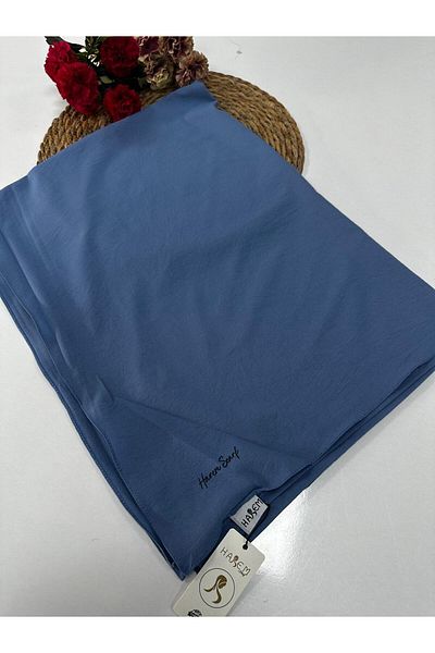 HAREM SCARF Ασιατικό βαμβακερό σάλι Harem Indigo HFA0122