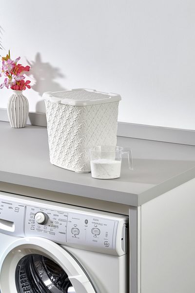 ASlife Home Πλεκτό κουτί απορρυπαντικού 5 λίτρων λευκό