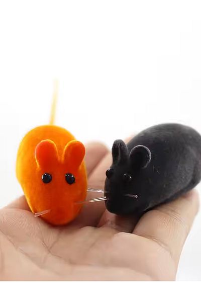 rianka 2Pcs Plush Mouse Sound Cat Toy - Education & Entertainment