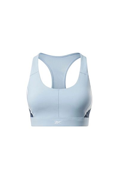 Reebok Lux Racer Bra Women's Blue Strappy Sports Bra