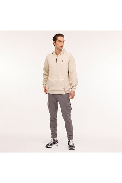 lumberjack Filaz Erkek Bej Kapüşonlu Hoodie
