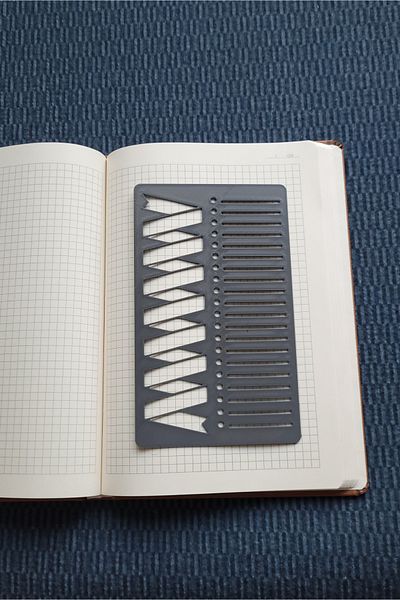 Karmelom Studio شريط زخرفي لمجلة Bullet Journal ومسطرة قالب رسم القائمة - للمؤتمرات والمخطط