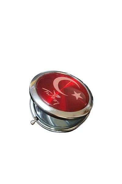 Nur E Ticaret Turkish Flag Hand Mirror