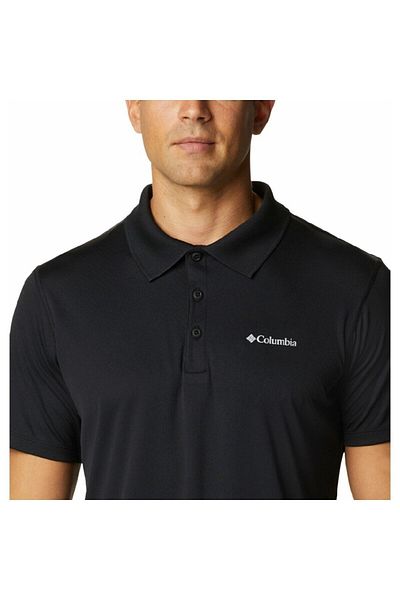 Columbia Tricou polo negru pentru bărbați Zero Rules