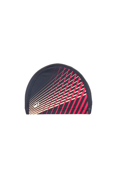 Decathlon Fabric Swimming Cap Black/Red - Tria Size m