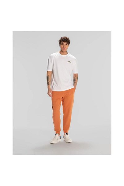 Kappa Tricou alb cu gât rotund pentru bărbați Sport Floyd