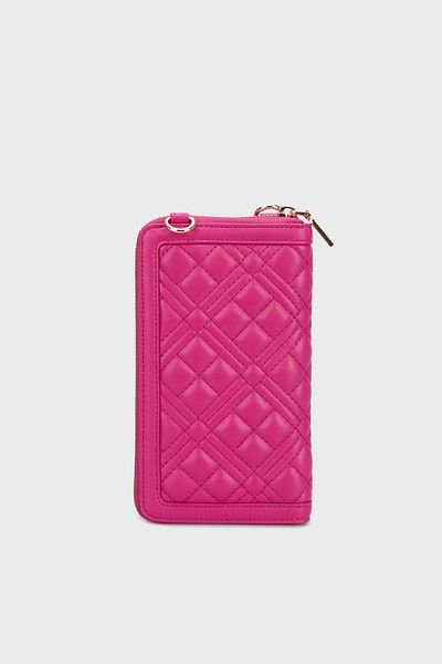Love Moschino Quilted and Detachable Chain Strap Portfolio Wallet - Wallet Jc5682Pp1Lla0626