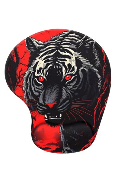 Lord Mountain Black Tiger Mouse Pad with Wrist Support