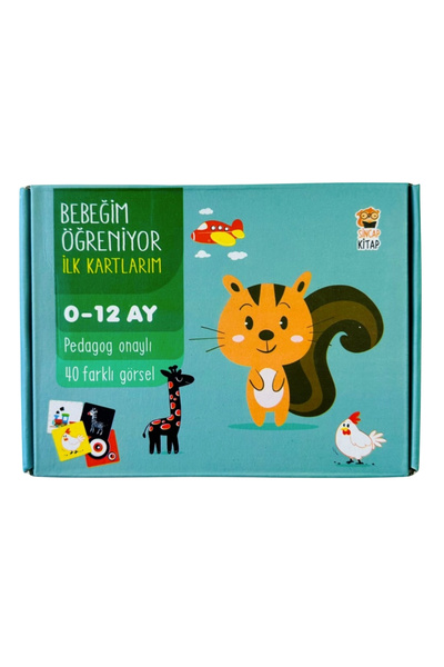 Sincap Kitap Bebeğim Öğreniyor (0-12 Ay) İlk Kartlarım Eğitici Öğretici Aktiv...
