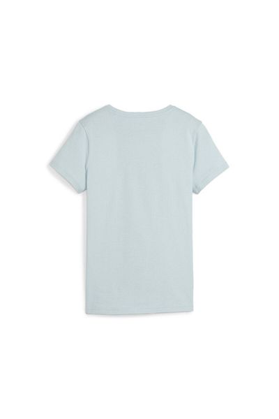 Puma Tricou albastru cu decolteu rotund Essentials Graphic pentru femei
