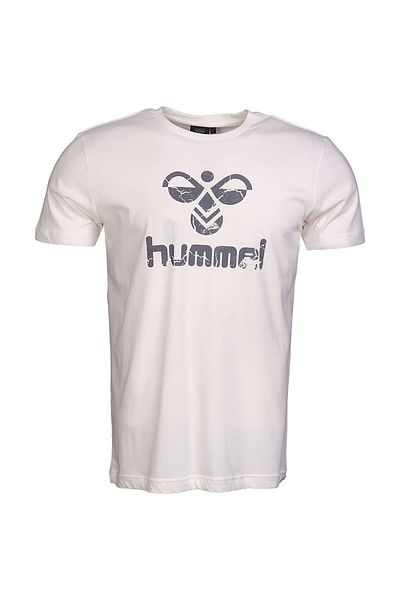hummel Бяла мъжка тениска с къс ръкав Tıto