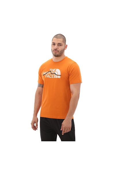 THE NORTH FACE F0a87ntpco1-r M S-s Mountain Line Tee Мъжка тениска Кафява