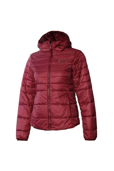 hummel Shyvana Women's Claret Red Hooded Puffer Coat