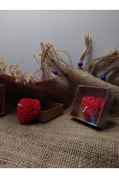 DEZİ Küçük Gül - Kalp Şekilli Yüzen Mum, Vazo İçin Yüzen Mum, Kokusuz Yüzen M...