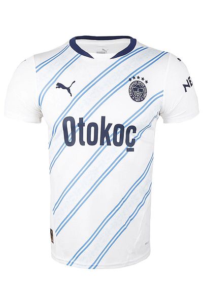 Puma Fenerbahçe Away Jr Kids White Round Neck Jersey