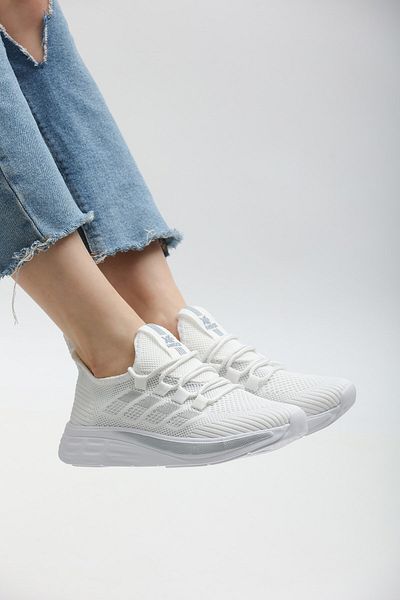 ALTUNTAŞ Pantofi albi confortabili, ușori, ortopedici, de vară, fără șireturi, pantofi cu plasă